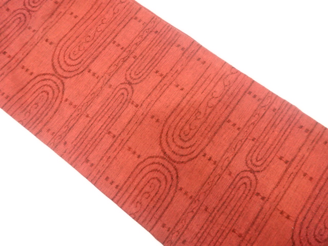 JAPANESE NAGOYA OBI / WOVEN ABSTRACT STRIPE